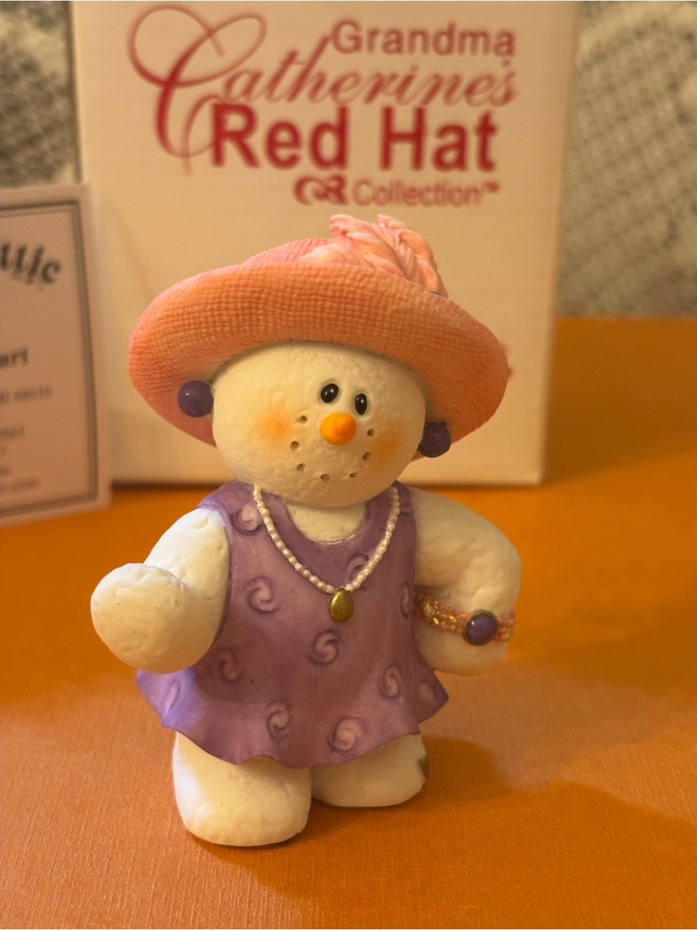 NIB Grandma Catherine's Red Hat Collection - Sarah's Figurine Attic